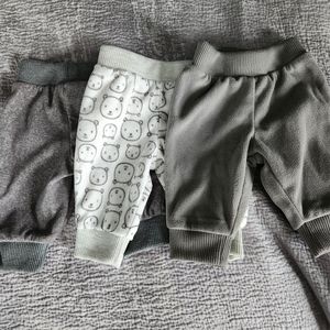 Fleece Pants Bundle 0-3 Lot